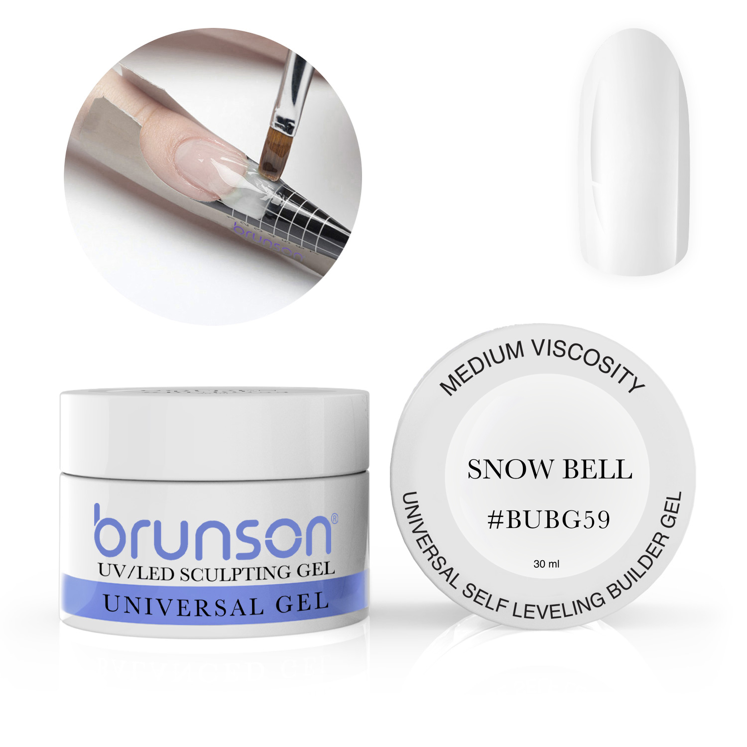 Universal Builder Gel - Snow Bell