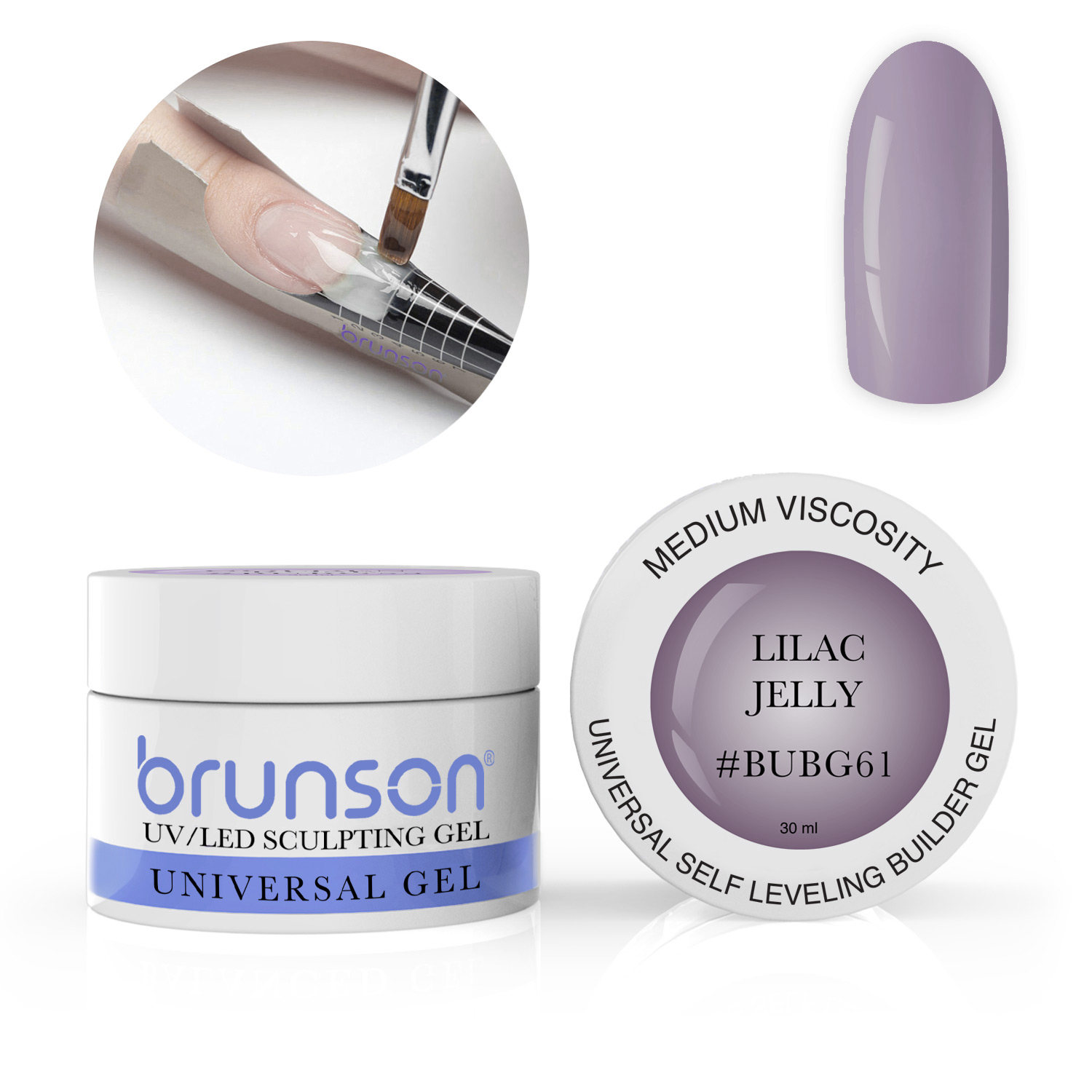 Builder Gel - Lilac Jelly - Brunson