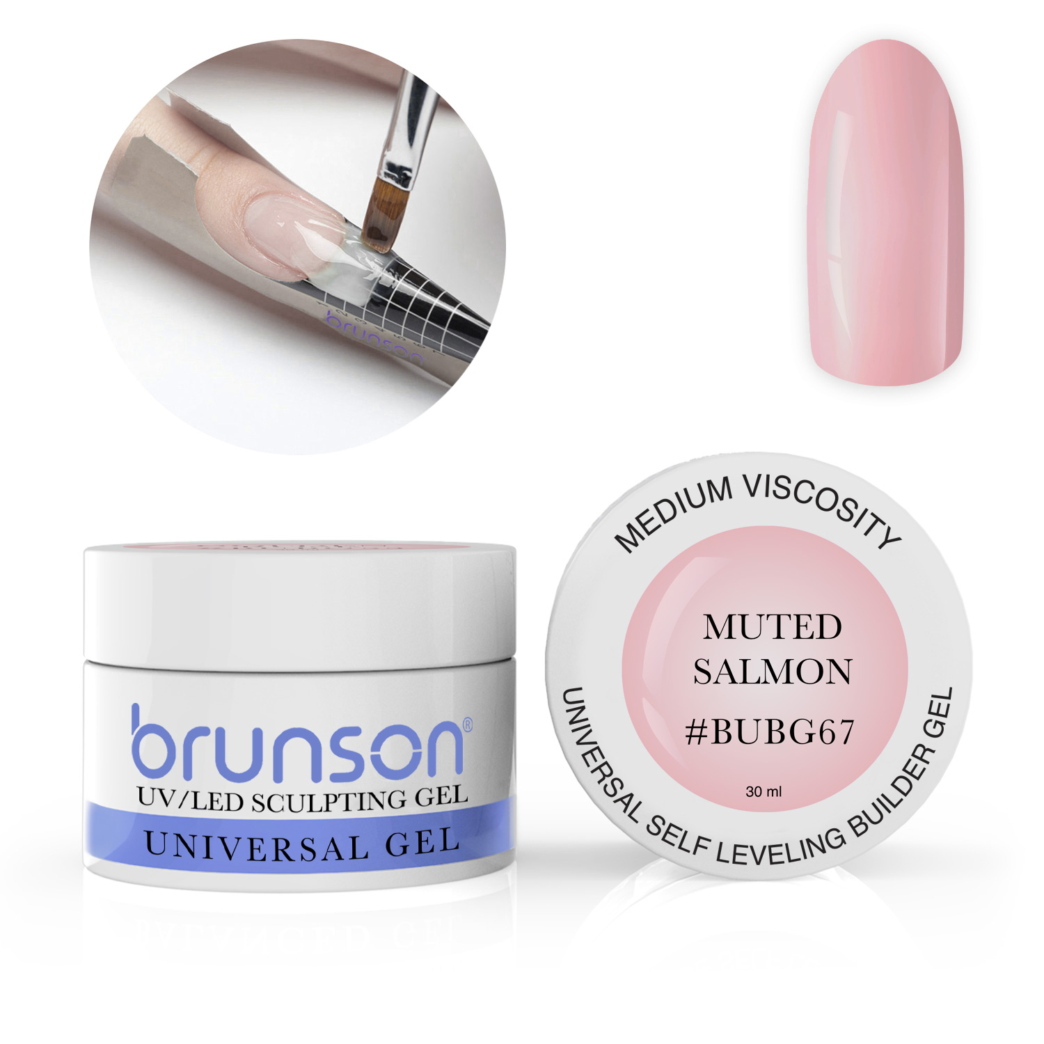 Brunson Universal Builder Gel - Muted Salmon