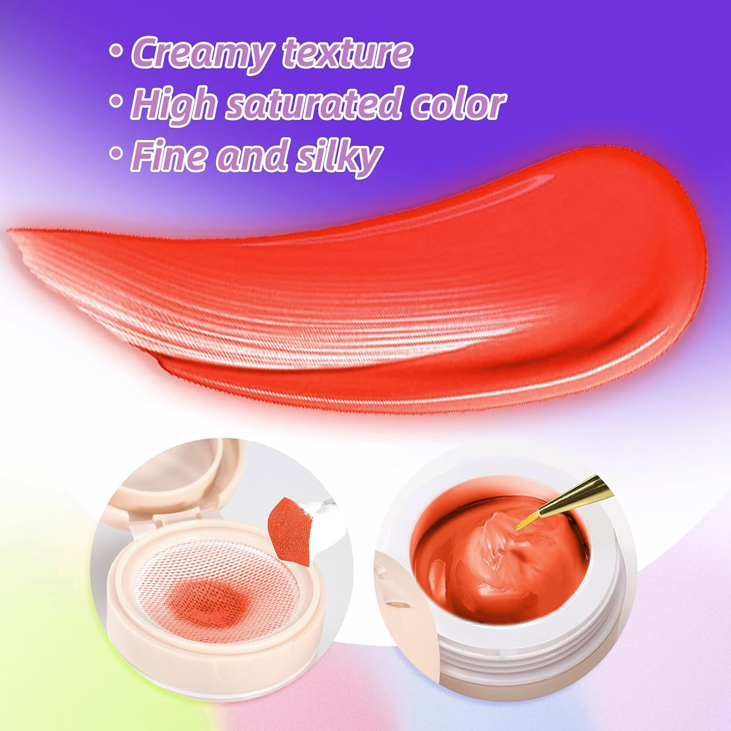 neon-orange-ombre-nail-art-gel7137pUimEGL._SL1500_ High saturated color, creamy texture and Fine and silky appearance —Brunson Ombre Nail Art Gel