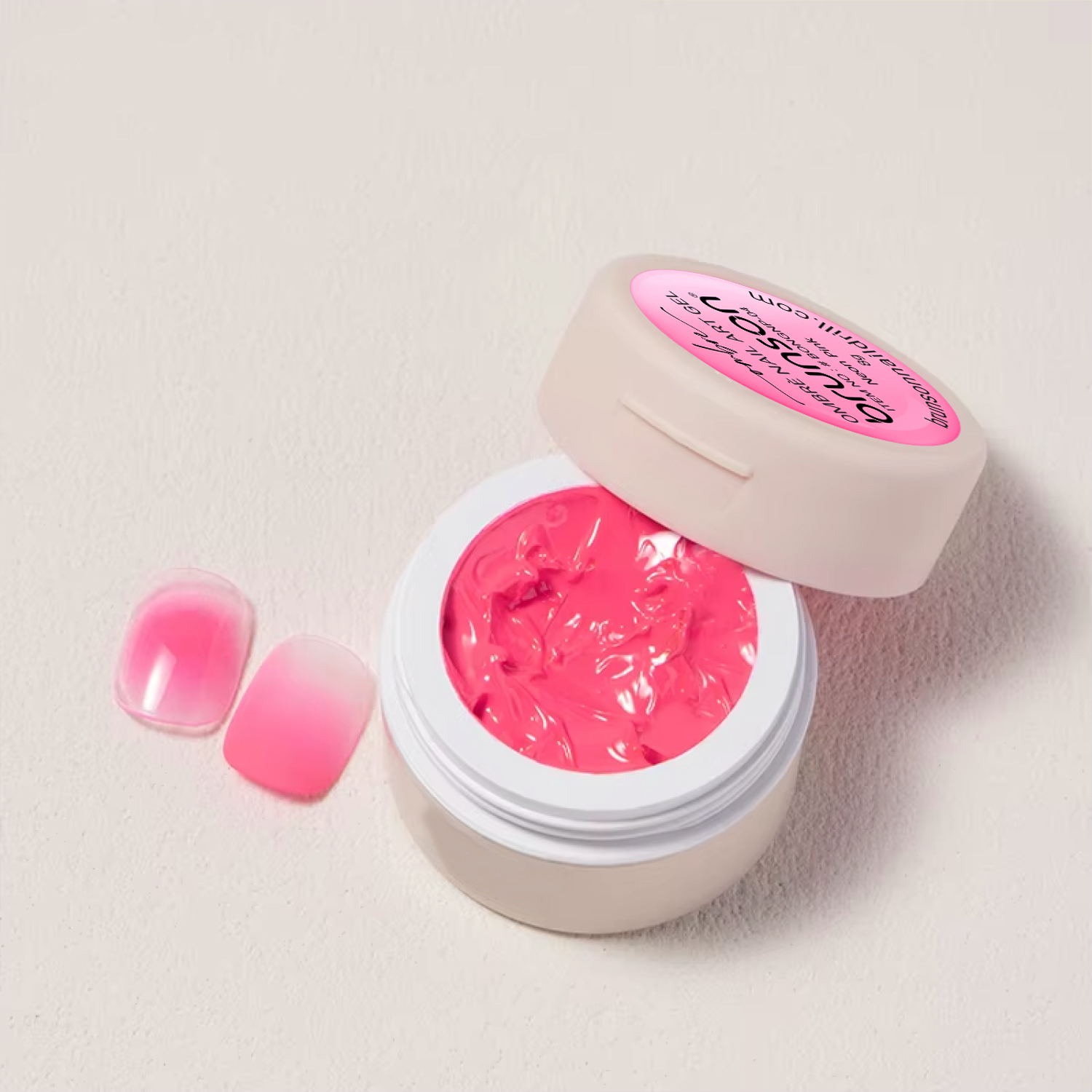 neon-pink-ombre-nail-art-gel04 neon pink ombre nails creating nail art gel