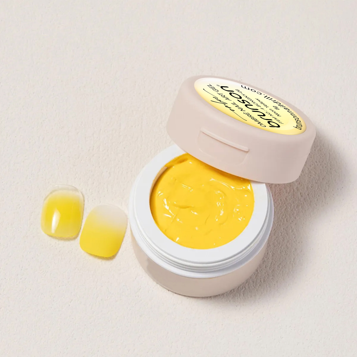 neon-yellow-ombre-nail-art-gel06 best gel for ombre nails