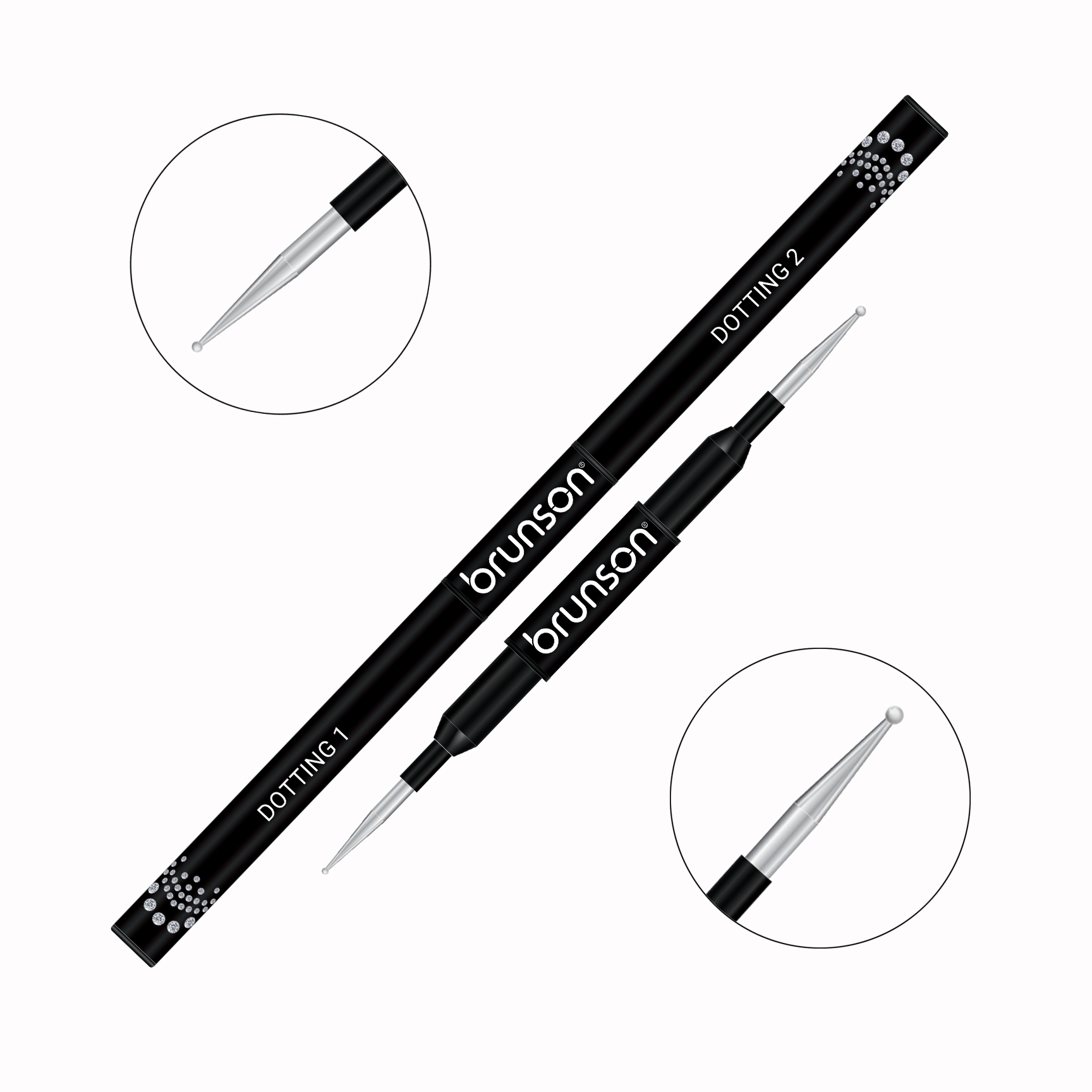 Dual-Sided Nail Art Brush - Dotting Brush