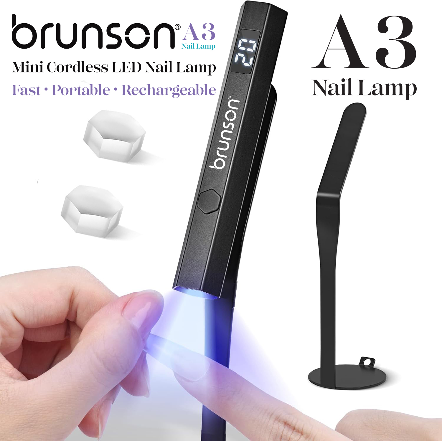 mini-led-gel-curing-lamp03 Brunson A3 portable nail lamp curing gel nail polish